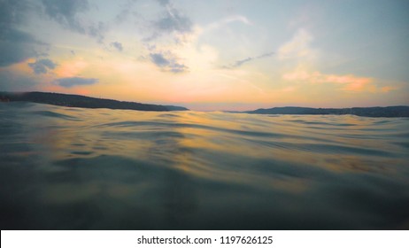 Water shapes during sunset - Shutterstock ID 1197626125