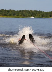 Water Ski Falling River Sport