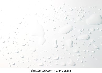 Water Spill On White Background