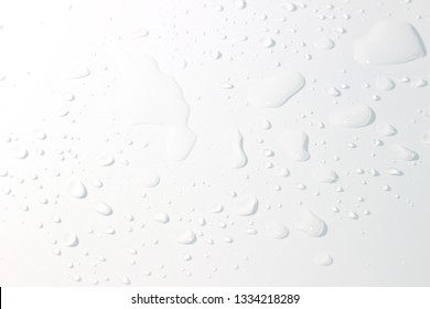 Water Spill On White Background