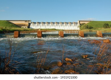 Water Spilling Over The Midmar Dam 