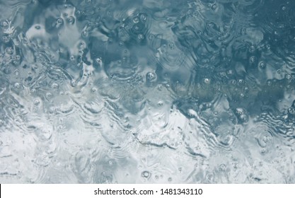 Water Splash Background Blue White Waves Boat Window Full Screen Abstract Stock Photo