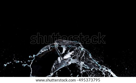 Similar – black ice Winter Water