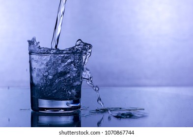 Water Splash in Glass