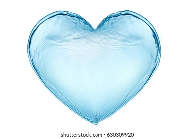 Water Splash In The Heart Shape