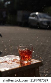 Water Splash Of Iced Sweet Tea.