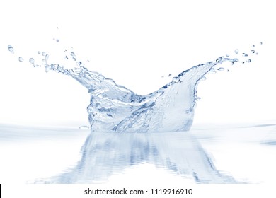 water splash isolated on white background, beautiful splashes a clean water
 - Shutterstock ID 1119916910