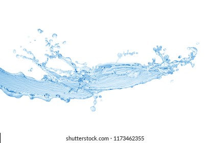 Water Splash Isolated On White Background Stock Photo (Edit Now) 1173462355