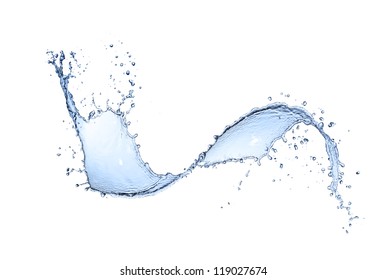 Water Splash Isolated On White Background Stock Photo 532344394 ...