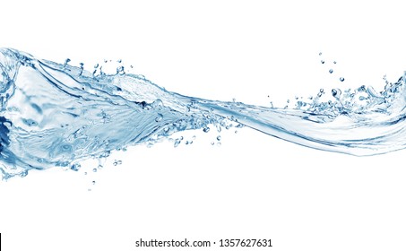Water splash, water splash isolated on white background, 