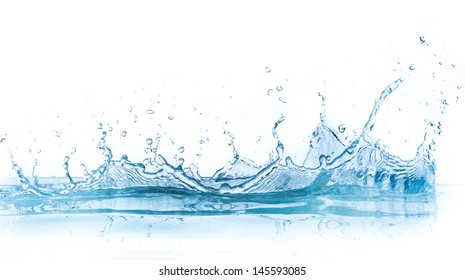 Water Splash Isolated On White Background