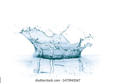 Water Splash Isolated On White Background