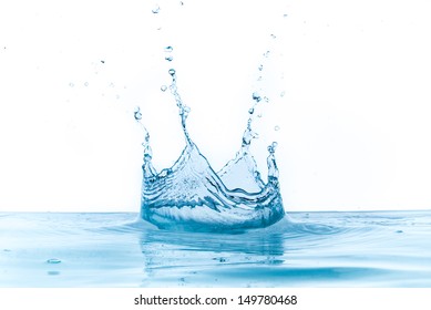 Pure Water On White Background Stock Photo (Edit Now) 173808560