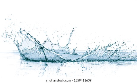 Water Splash Isolated On White Background