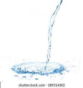 Water Splash Isolated On White Background