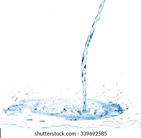 Water Splash Isolated On White Background