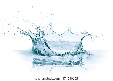 water splash isolated on white background - Shutterstock ID 374830135