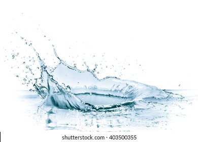 water splash isolated on white background - Shutterstock ID 403500355