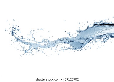 Water Splash Isolated On White Background