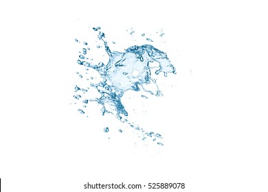 Water Splash Isolated On White Background