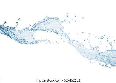 Water  splash isolated on white background, water
 - Shutterstock ID 527452132