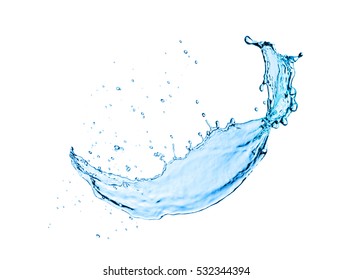 water splash isolated on white background - Shutterstock ID 532344394