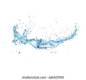 Water Splash Isolated On White Backgroundbeautiful Stock Photo ...