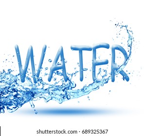 Water Logo Vectorcreative Blue Water Splash Stock Vector (Royalty Free ...