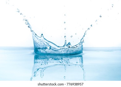 Water Splash Isolated On White Background