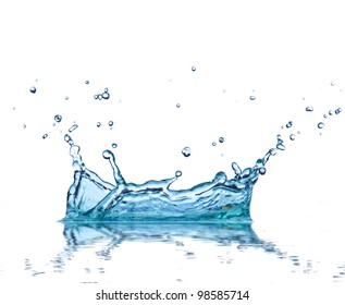 Water Splash Isolated On White Background Stock Photo (Edit Now) 98585714