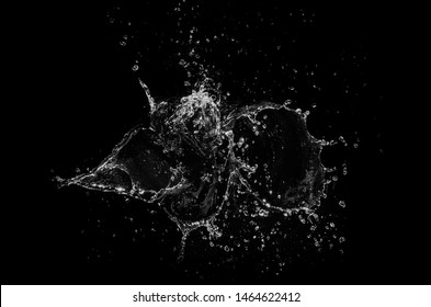 Water Splash Isolated For Product On Background