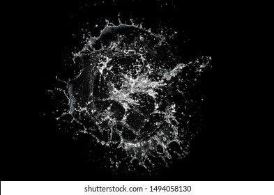 Water Splash Isolated Product On Background Stock Photo 1494058130 ...