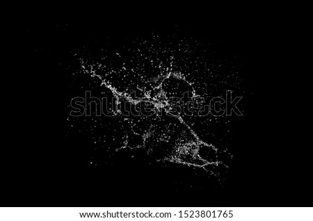 water splash isolated for product on background