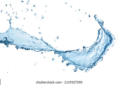 Water Splash Isolated On White Backgroundbeautiful Stock Photo ...