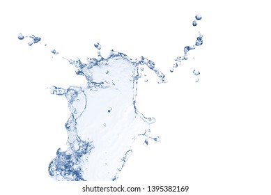 Water Splash Isolated This Has Clipping Path.