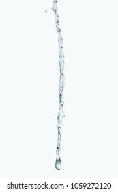 Water Splash Jet Isolate On White Background