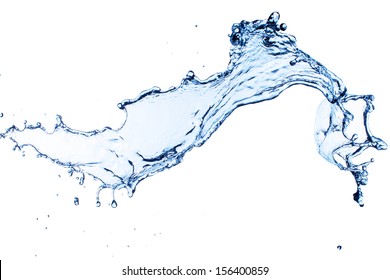 Water Splash On White Background