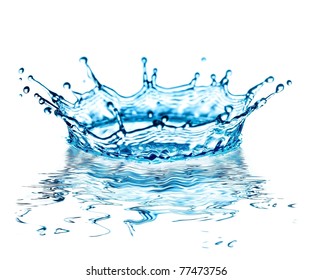 Water Splash On White Background