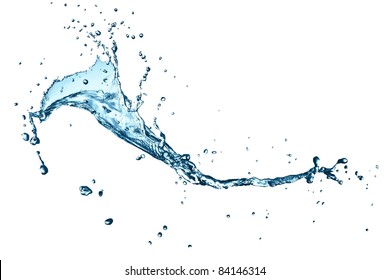 Water Splash On White Background