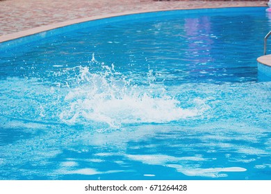 Water Splash In The Pool