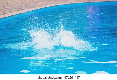 Water Splash In The Pool