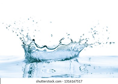 Splash Water Isolated On White Background Stock Photo 76878646 ...