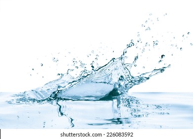 water splash with reflection, isolated - Shutterstock ID 226083592