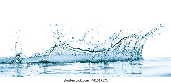 water splash with reflection, isolated - Shutterstock ID 441519175