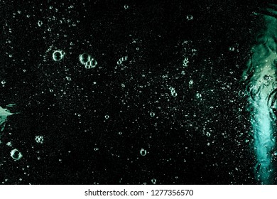 Water Splash,bubbles,ripples  Overhead View, Abstract Background