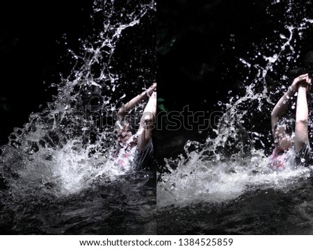 Similar – Image, Stock Photo Flip! Well-being