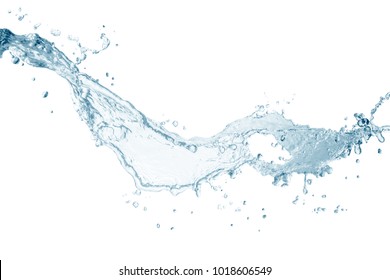 Blue Water Splash Isolated On White Stock Photo 133618520 | Shutterstock