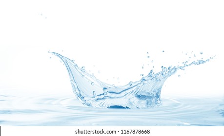 Water Splashwater Splash Isolated On White Stock Photo 1167878668 ...