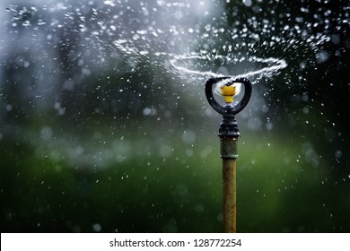 water sprinkler.