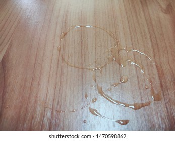 Water Stains On The Wooden Table 